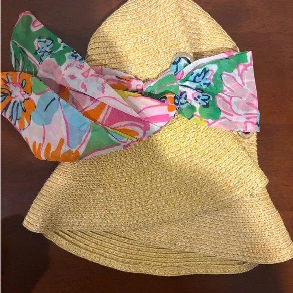 Lilly Pulitzer for Target Yellow Floral Sun Hat - Picture 4 of 4